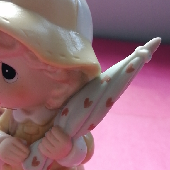 Precious moments "I'm there for u rain or shine" figurine, discontinued collecta - Picture 7 of 7